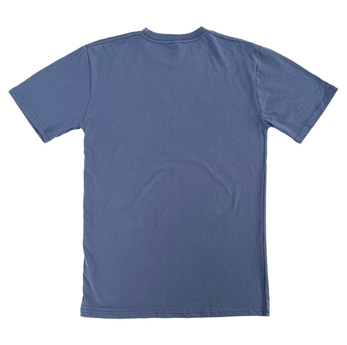 Streetwear Heavyweight Tees Colony Blue Back